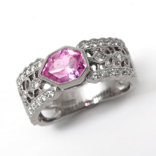 Pink Sapphire Ring | RS00707