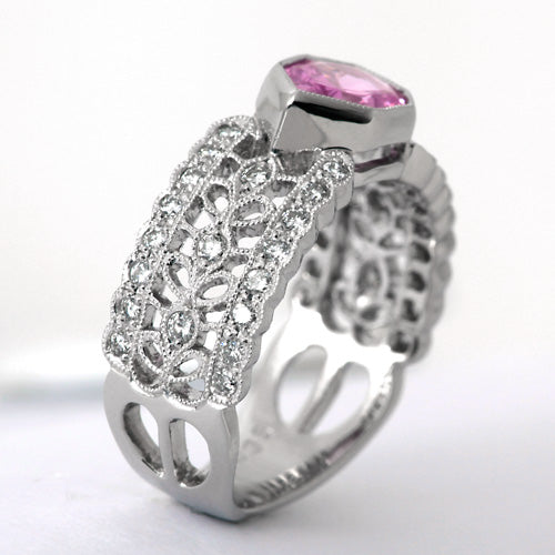 Pink Sapphire Ring | RS00707