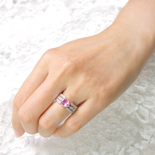 Pink Sapphire Ring | RS00707