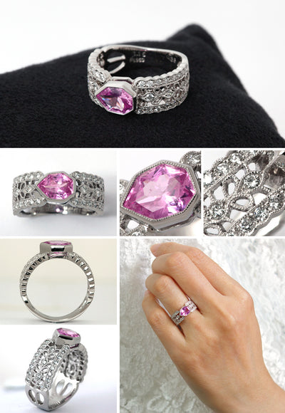 Pink Sapphire Ring | RS00707