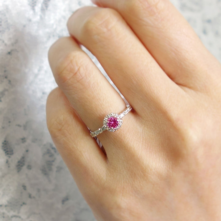 Engagement ring Pink Sapphire | HD02532PS