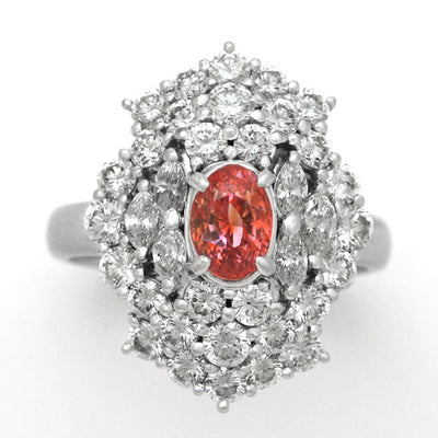 Padparadscha Sapphire Ring | RS00727