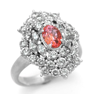 Padparadscha Sapphire Ring | RS00727