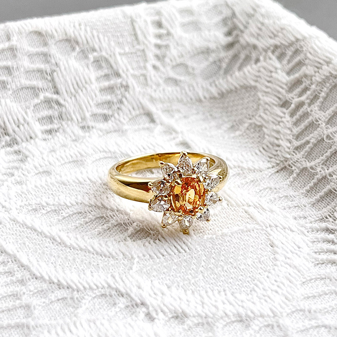 Yellow sapphire ring (ring) ｜ RS00730