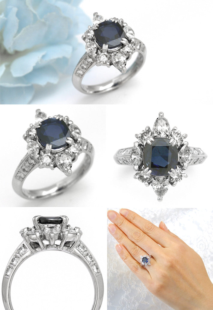 <tc>Unheated Sapphire Ring | RS00735</tc>