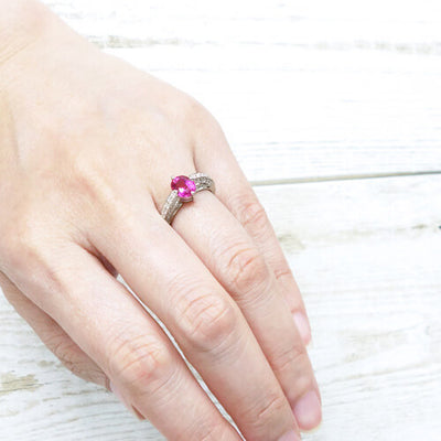 Pink Sapphire Ring | RS00760
