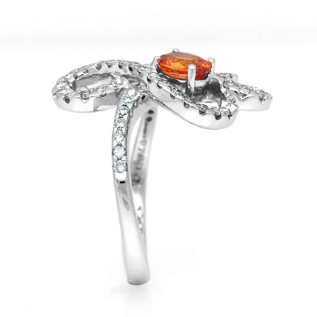 Orange sapphire ring (ring) ｜ RS00770