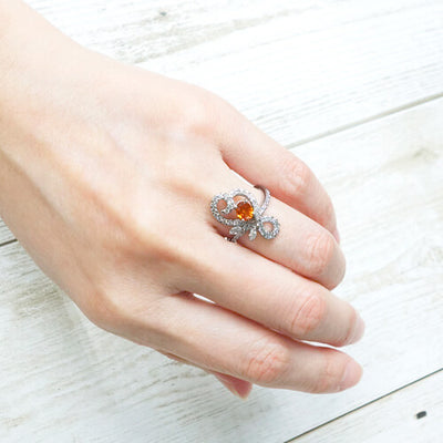 Orange sapphire ring (ring) ｜ RS00770