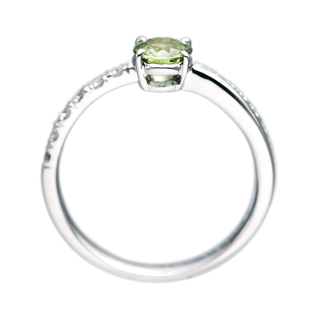Green sapphire ring | RS00791