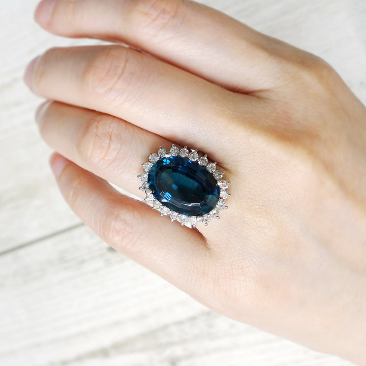 Indigolite Tourmaline Ring | RX00216