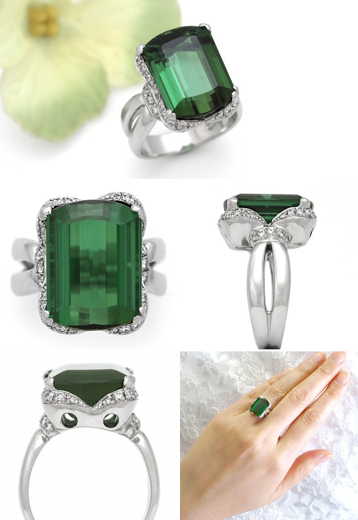 Green Tourmaline Ring ｜ RX00797