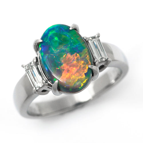 Black Opal Ring | RX01015