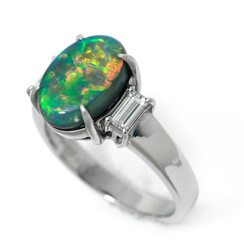 Black Opal Ring | RX01015