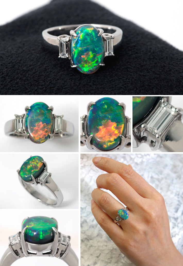 Black Opal Ring | RX01015