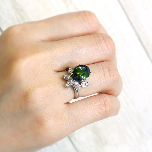 Green Tourmaline Ring ｜ RX01053