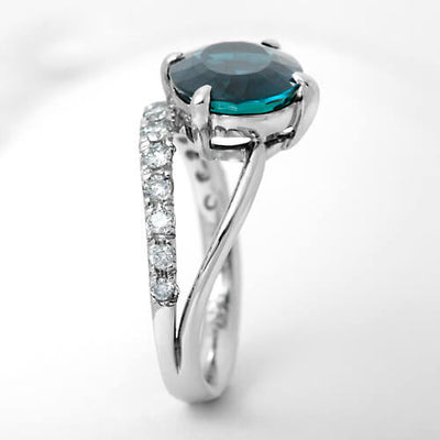 Indigolite Tourmaline Ring | RX01111