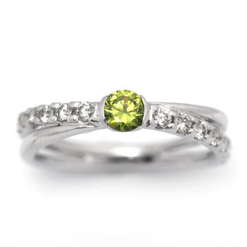 Engagement Ring Demantoid Garnet | XA15836DG