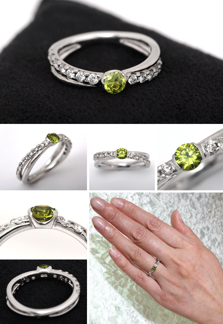 Demantoid Garnet Ring | RX01124