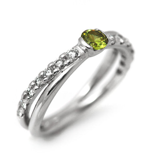 Demantoid Garnet Ring | RX01124