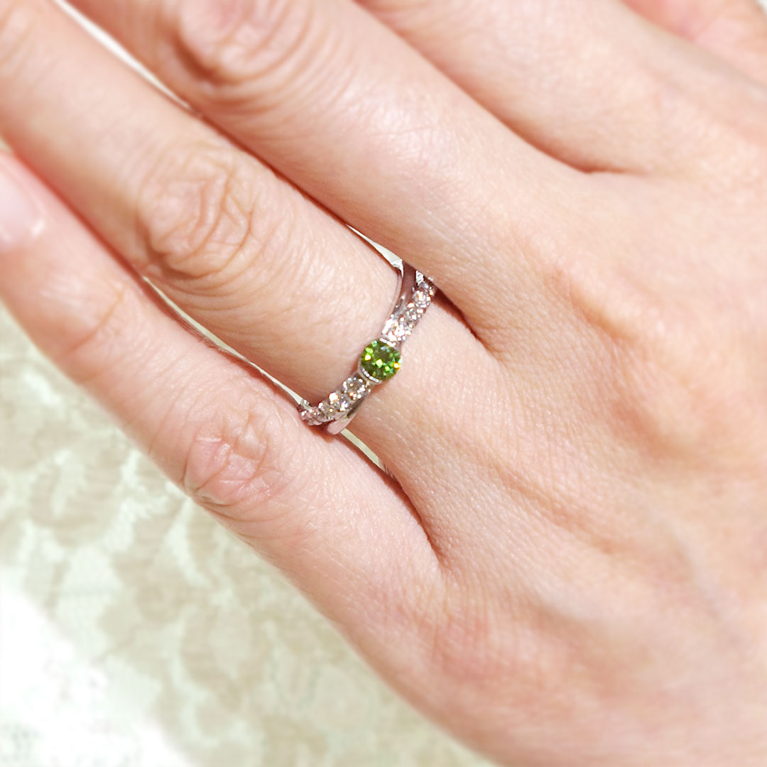 Demantoid Garnet Ring | RX01124