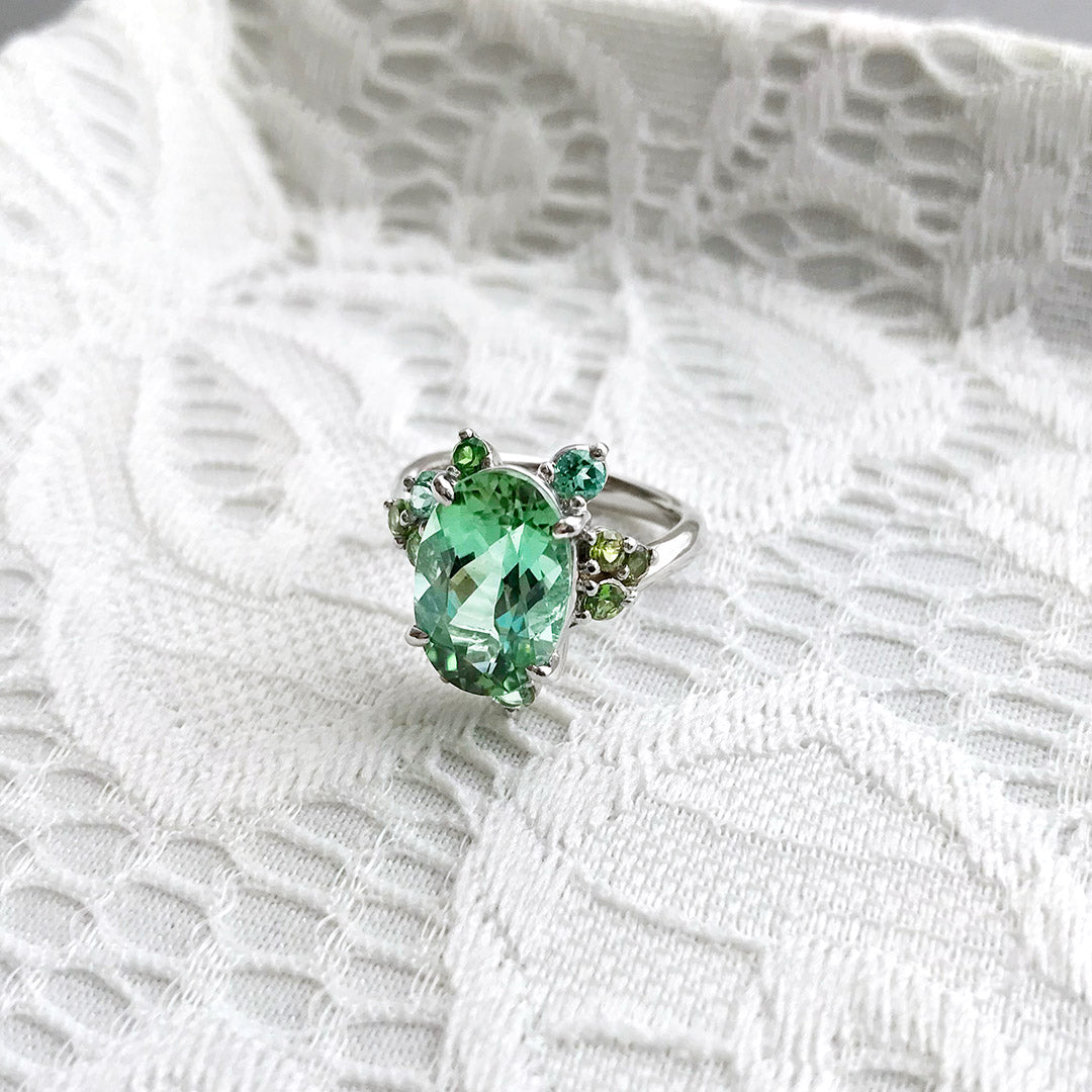 Green Tourmaline Ring ｜ RX01140