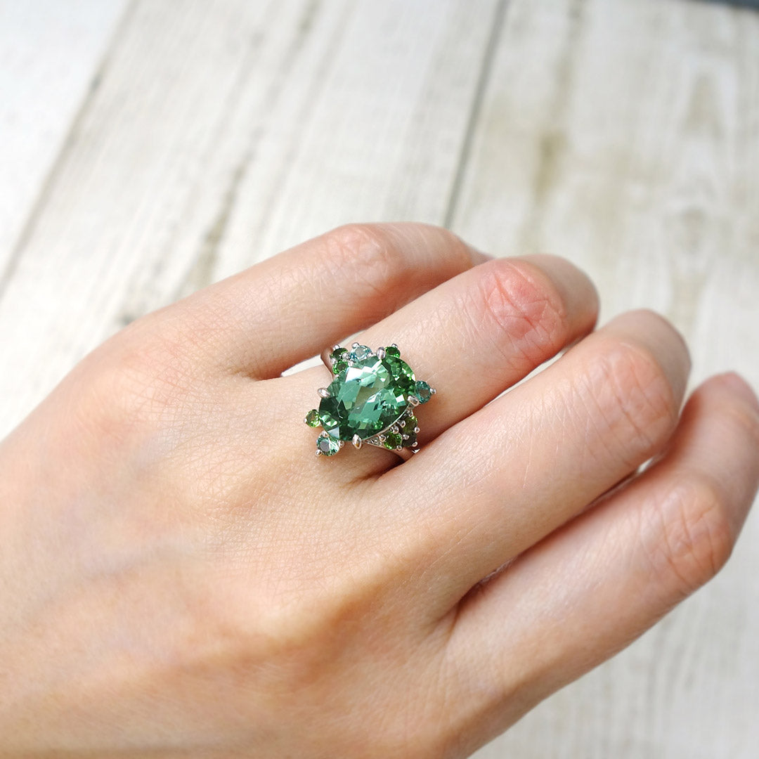 Green Tourmaline Ring ｜ RX01140
