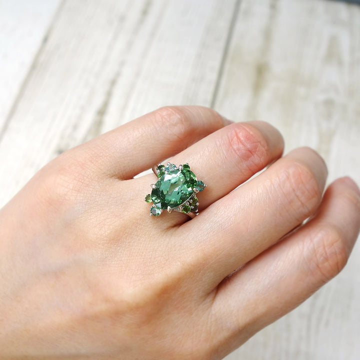 Green Tourmaline Ring ｜ RX01140