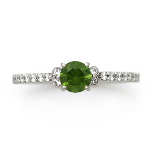 Engagement Ring Demantoid Garnet | HD02575DG