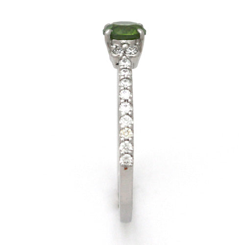 Engagement Ring Demantoid Garnet | HD02575DG