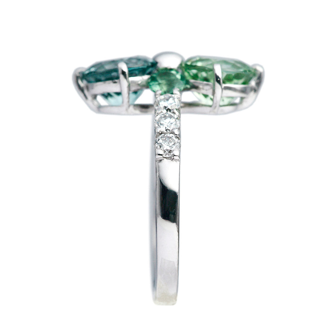 Green & Blue Tourmaline Ring ｜ RX01145