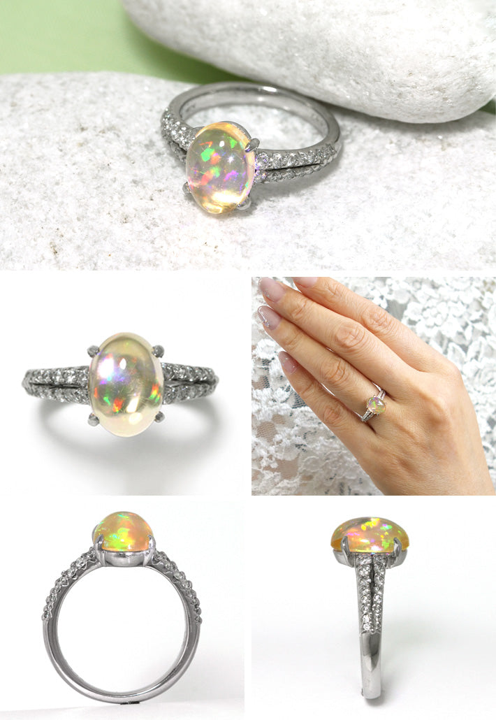 Mexican Opal Ring | RX01149
