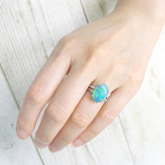 Black Opal Ring | RX01150