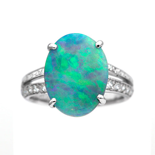 Black Opal Ring | RX01150