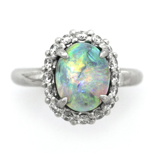 Black Opal Ring | RX01177