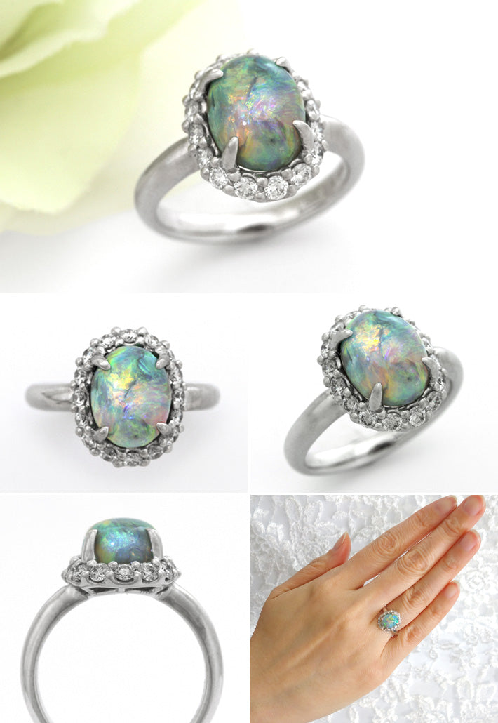 Black Opal Ring | RX01177