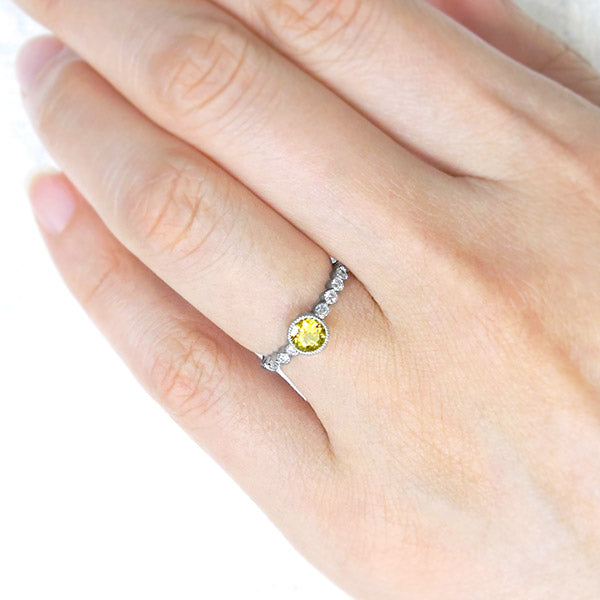 Yellow Tourmaline Ring | RX01213