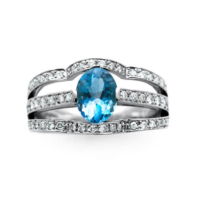 Aquamarine ring (ring) ｜ RX01258