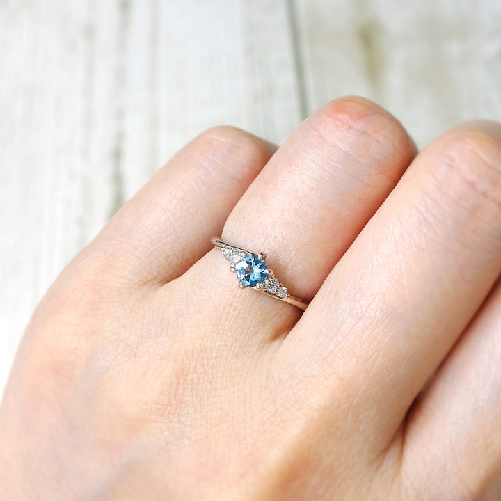 Engagement ring Aquamarine | HD02215AQ