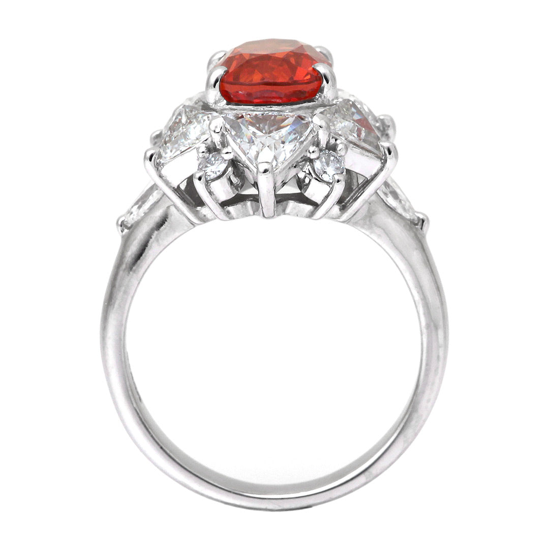 Orange sapphire ring (ring) ｜ TAK0111