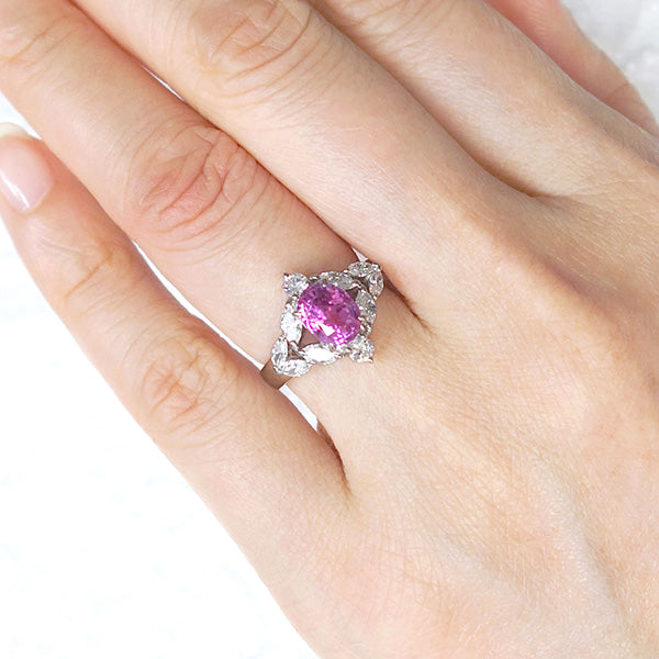 Pink Sapphire Ring | TAK0113