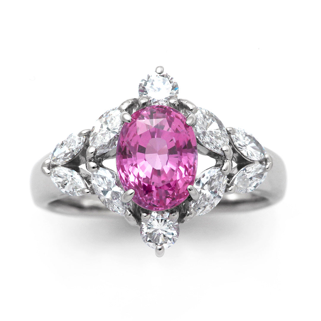 Pink Sapphire Ring | TAK0113