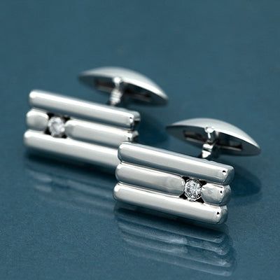 Diamond cufflinks & tie pins ｜ TAK0180