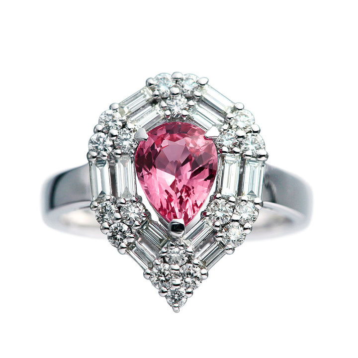 Padparadscha sapphire ring | TAK0189