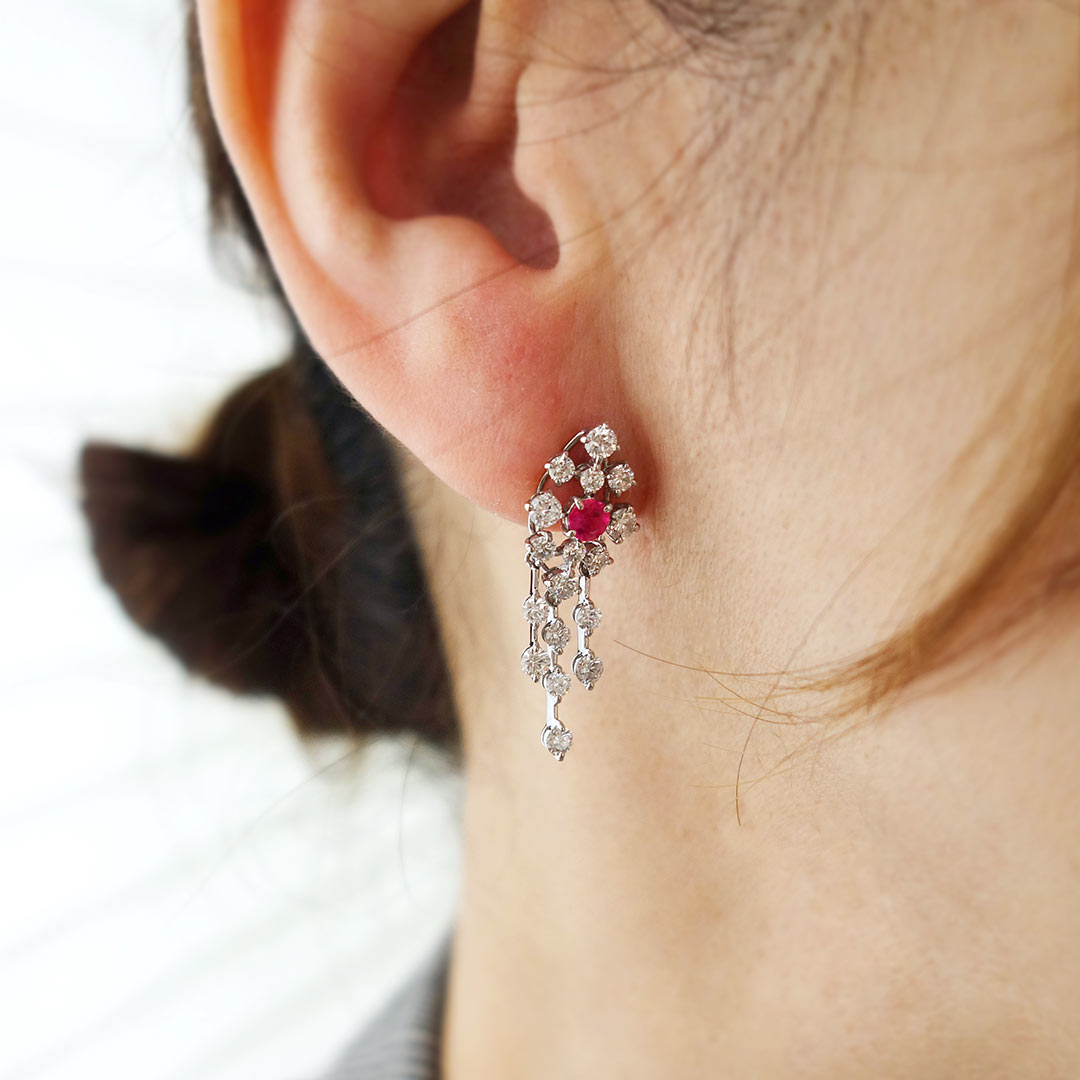 <tc>Ruby Earrings ｜ TAK0198</tc>