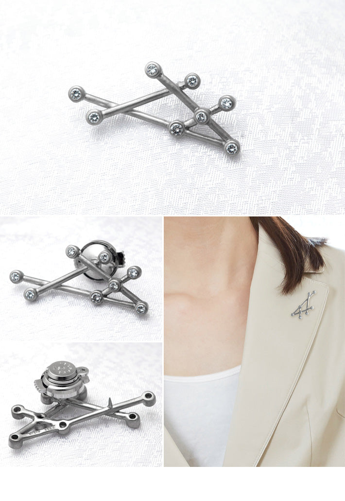 Diamond Tuck Pin Brooch ｜ TK01569