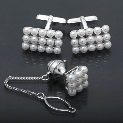 Pearl Cuff & Tie Tack | TK01623