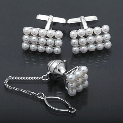 Pearl Cuff & Tie Tack | TK01623